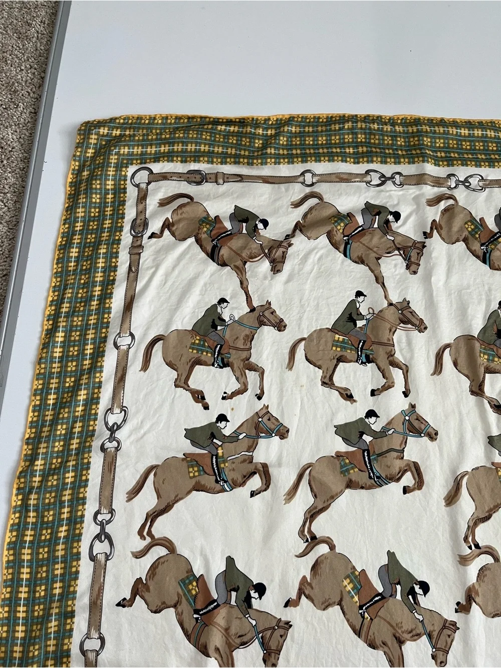 Loredano Equestrian silk scarf